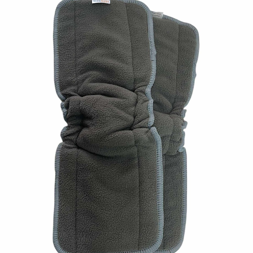 ALVABABY Cloth Diaper Liner–Soft Fleece Absorbent Inserts, Reusable Eco-Friendly